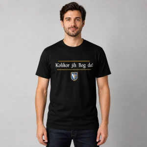 Klasična majica "Kolikor jih Bog da!"